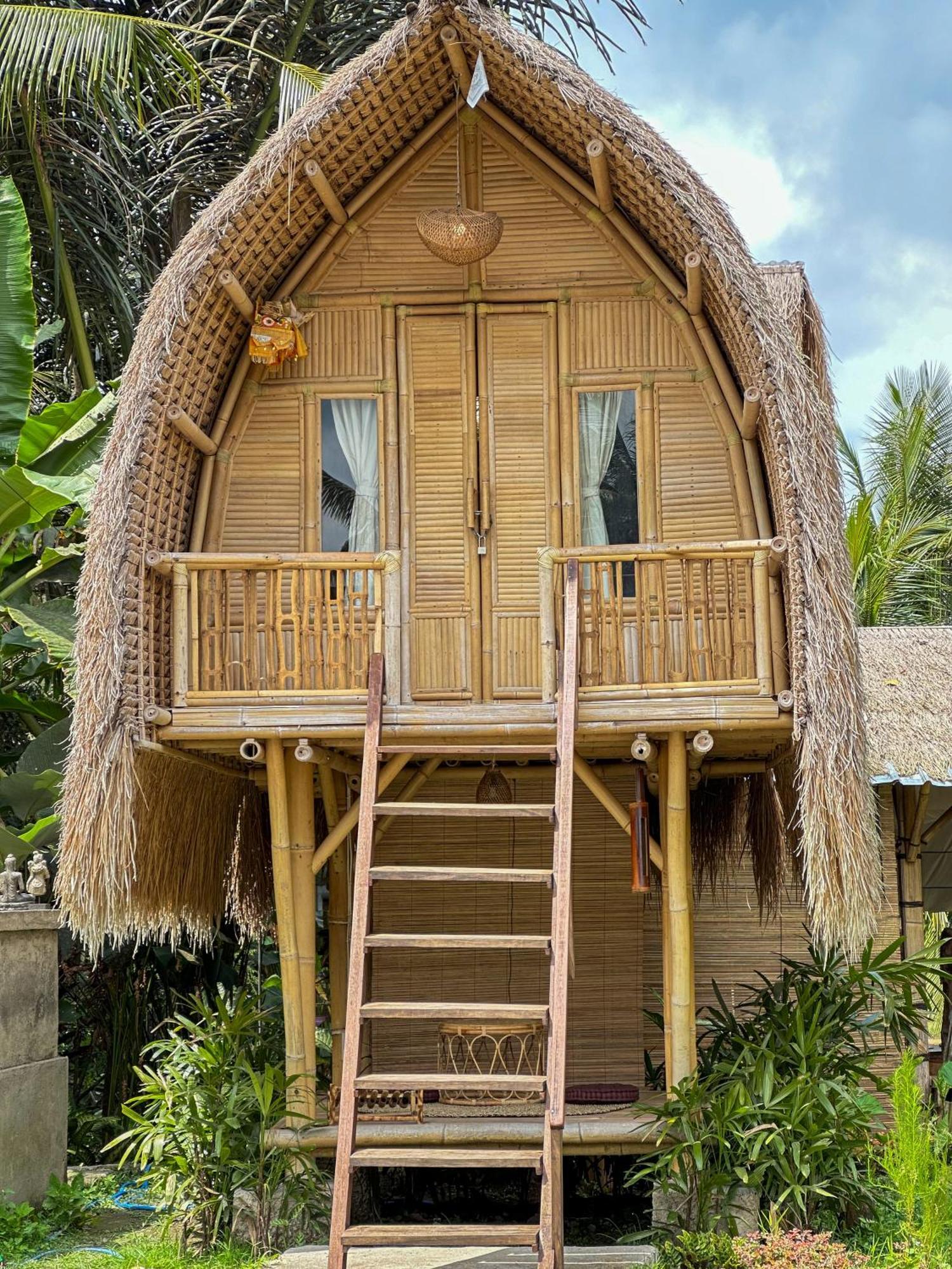 Kawig Bamboo House - Ricefield View, Eco Bamboo Home Tampaksiring Buitenkant foto