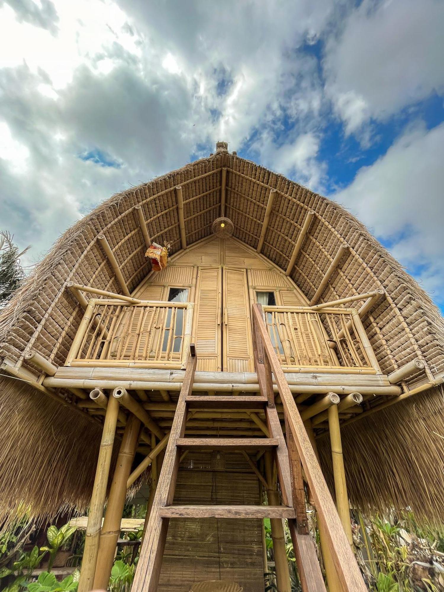 Kawig Bamboo House - Ricefield View, Eco Bamboo Home Tampaksiring Buitenkant foto