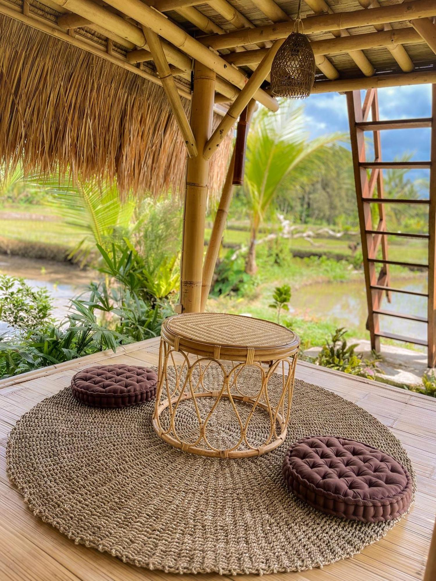 Kawig Bamboo House - Ricefield View, Eco Bamboo Home Tampaksiring Buitenkant foto